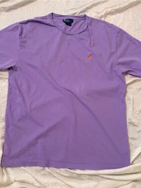 Ralph Lauren Purple Polo with Orange Accent